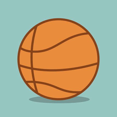 Basketball design over blue background, vector illustrationのイラスト素材