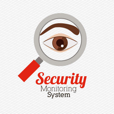 Security design over white background, vector illustrationのイラスト素材