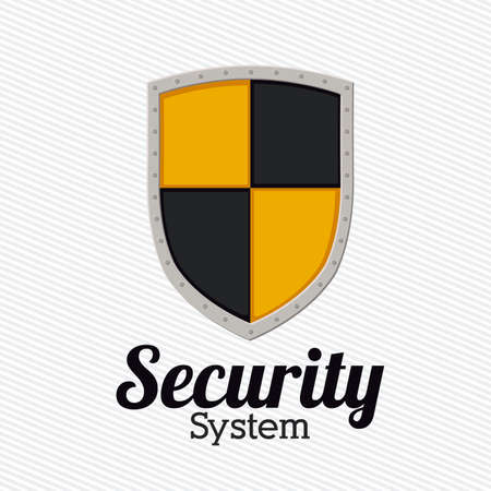Security design over white background, vector illustrationのイラスト素材