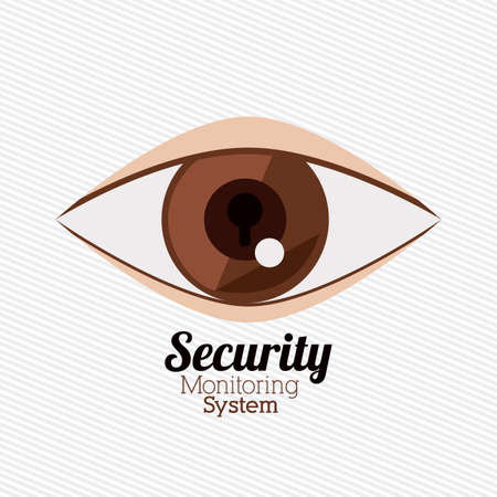 Security design over white background, vector illustrationのイラスト素材