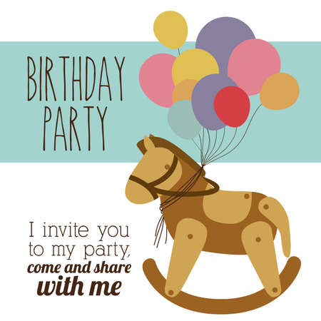 Birthday party design,vector illustrationのイラスト素材