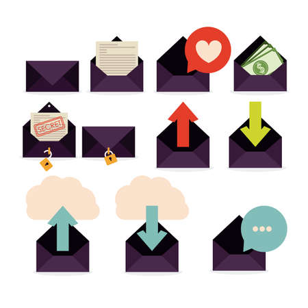 Mail design  のイラスト素材