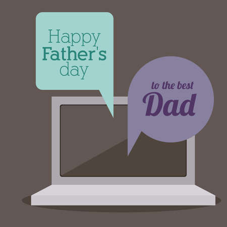 Fathers day design over gray background, vector illustrationのイラスト素材