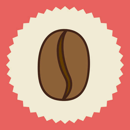 Coffee design over pink  background, vector illustrationのイラスト素材