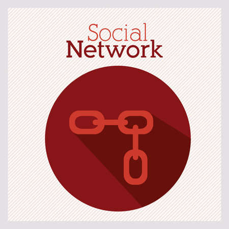 Social network design over white background, vector illustrationのイラスト素材