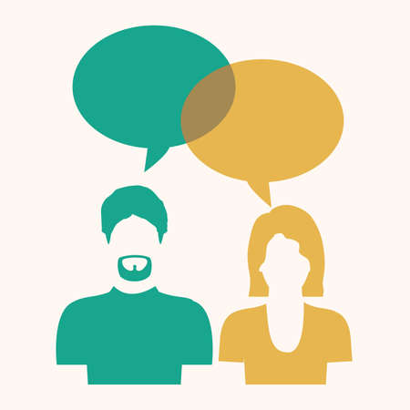 Social network design over white background, vector illustrationのイラスト素材