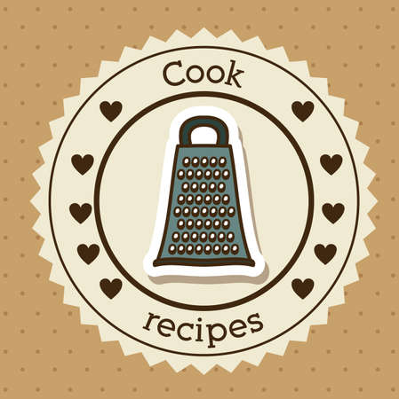 Foodstuff design over brown background, vector illustrationのイラスト素材