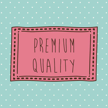 Label design over blue background, vector illustrationのイラスト素材