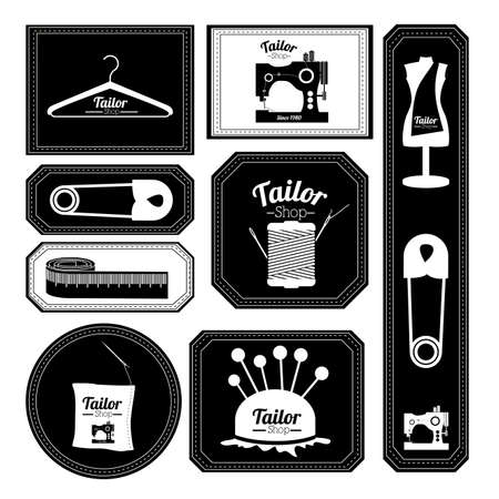 Tailor shop design over white background, vector illustrationのイラスト素材