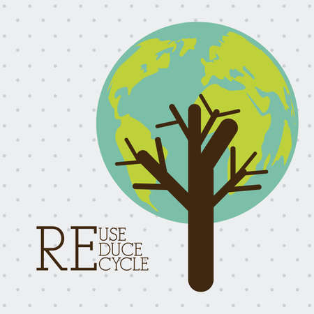 Recycle design over gray background, vector illustrationのイラスト素材