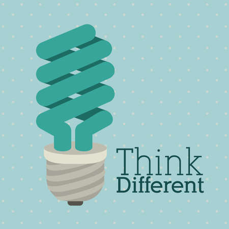 Bulb design over blue background, vector illustrationのイラスト素材