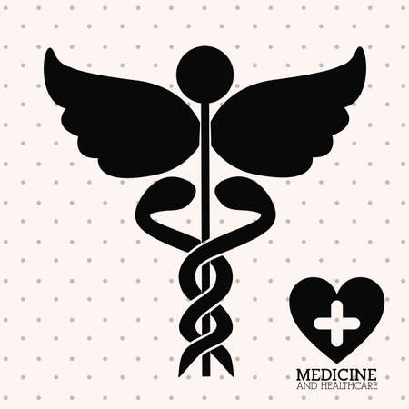 Medical design over white background, vector illustrationのイラスト素材