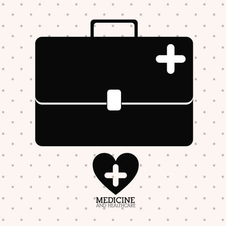 Medical design over white background, vector illustrationのイラスト素材