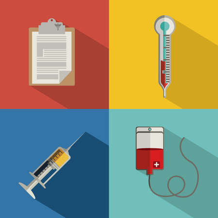 Medical design over colorful background, vector illustrationのイラスト素材