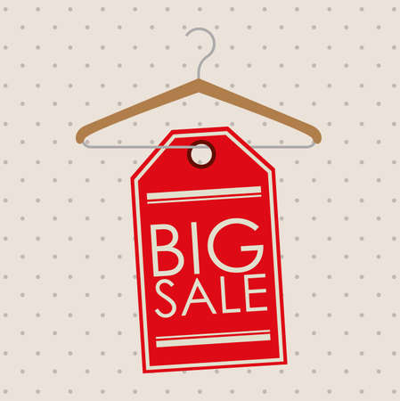 Shopping design over beige background, vector illustrationのイラスト素材