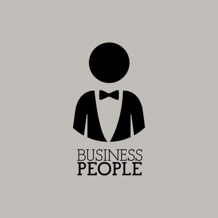 Business design over gray background, vector illustrationのイラスト素材
