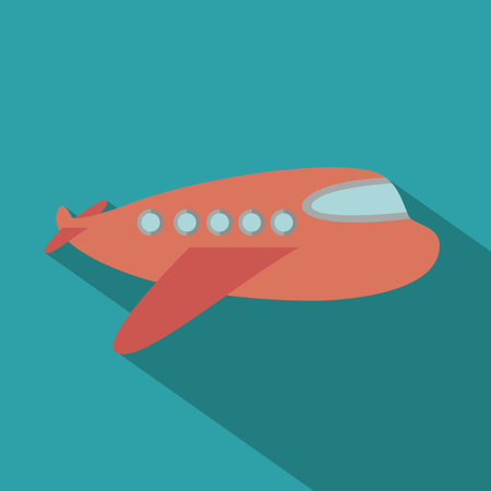 Airplane design over blue background, vector illustrationのイラスト素材