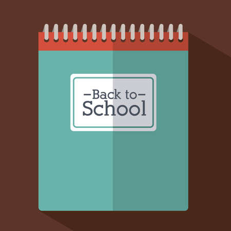 School design over brown background, vector illustrationのイラスト素材