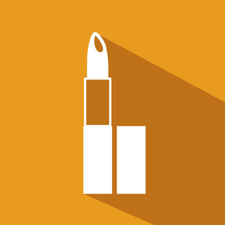 Make up design over yellowbackground, vector illustrationのイラスト素材