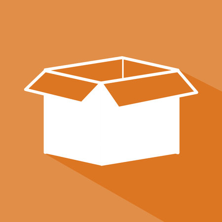 Delivery design over orange background,vector illustrationのイラスト素材