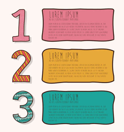 Numbers design over white background, vector illustrationのイラスト素材