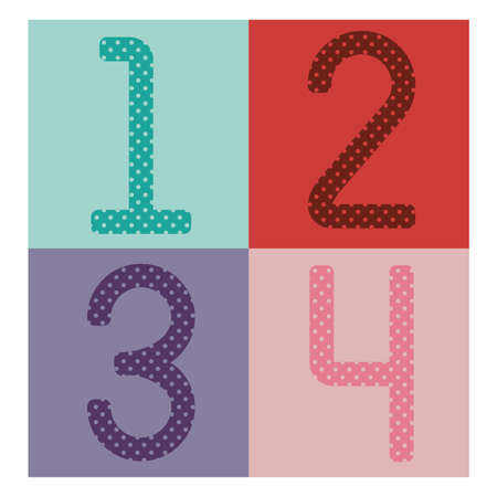 Numbers design over white background, vector illustrationのイラスト素材