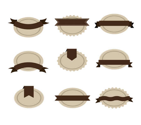 Label design over white background, vector illustrationのイラスト素材