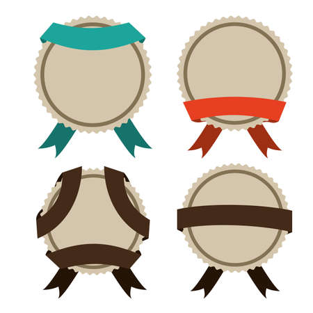 Label design over white background, vector illustrationのイラスト素材