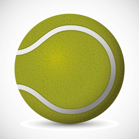 Tennis design over white background, vector illustrationのイラスト素材