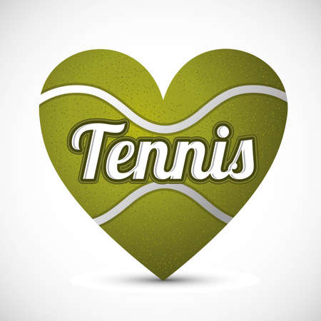 Tennis design over white background, vector illustrationのイラスト素材