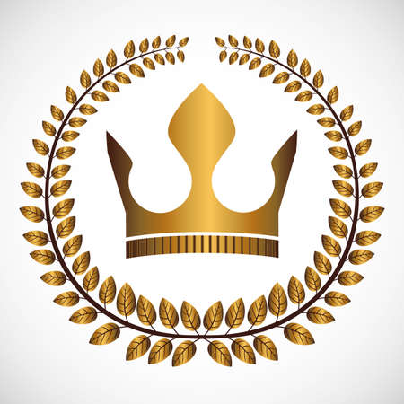 Trophy design over white background, vector illustrationのイラスト素材