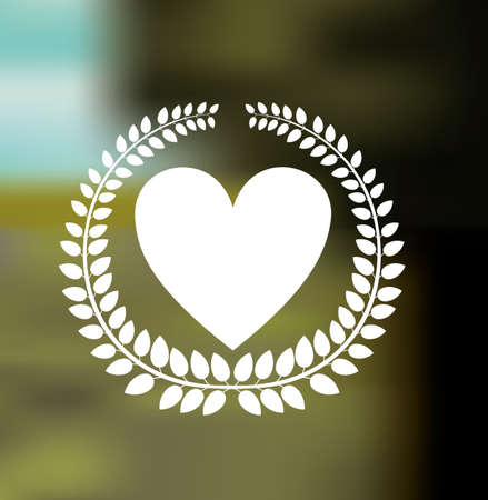 Love design over blur background, vector illustrationのイラスト素材