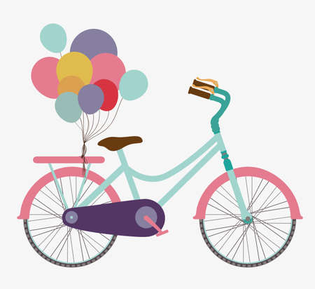 Bike design over white background, vector illustration,のイラスト素材