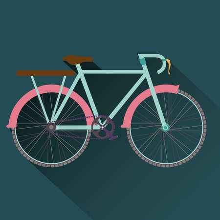 Bike design over blue background, vector illustration,のイラスト素材