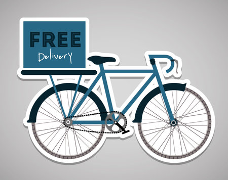 Bike design over white background, vector illustration,のイラスト素材