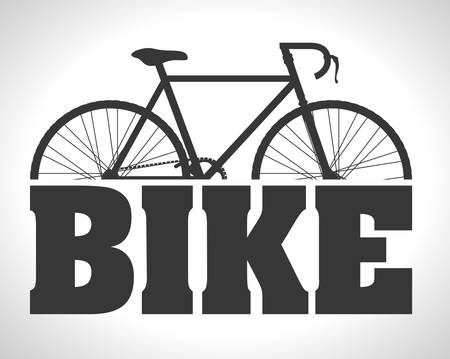 Bike design over white background, vector illustration,のイラスト素材