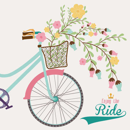 Bike design over gray background, vector illustration,のイラスト素材