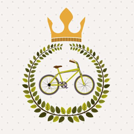Bike design over white background, vector illustration,のイラスト素材