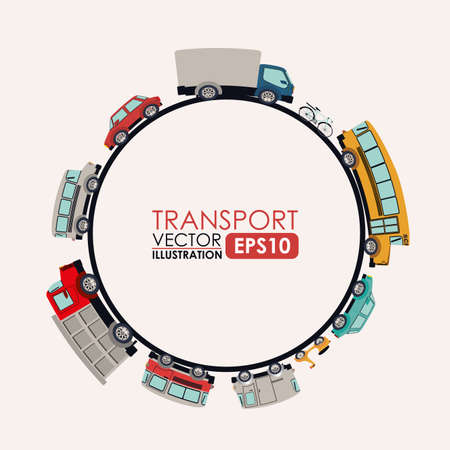 Transport design over white background, vector illustrationのイラスト素材