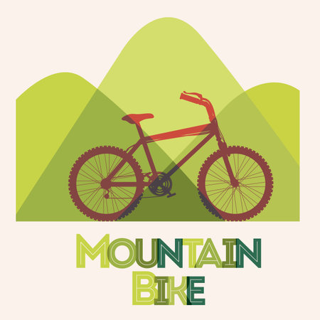 Bike design over white background, vector illustrationのイラスト素材