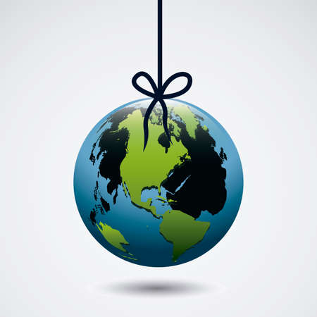 World design over gray background, vector illustrationのイラスト素材