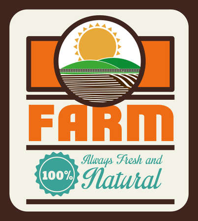 Farm design over white background, vector illustrationのイラスト素材
