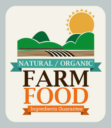 Farm design over beige background, vector illustrationのイラスト素材