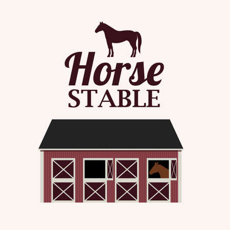 Barn design over white background, vector illustrationのイラスト素材