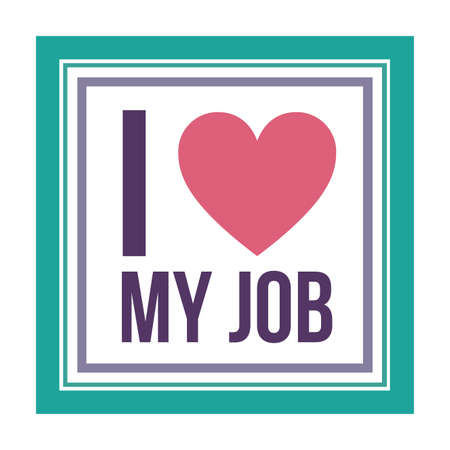 Job design over white background, vector illustrationのイラスト素材