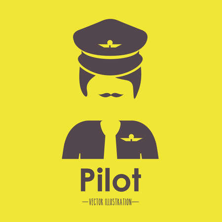 Occupations design over yellow background, vector illustrationのイラスト素材