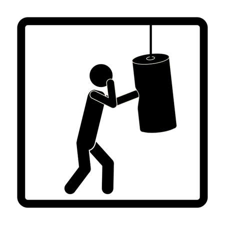 Fitness design over white background, vector illustrationのイラスト素材