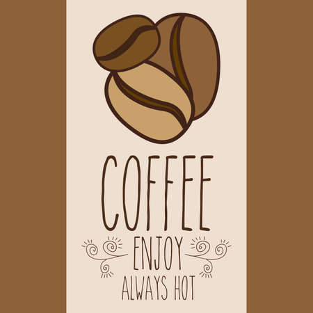 Coffee design over brown background, vector illustrationのイラスト素材
