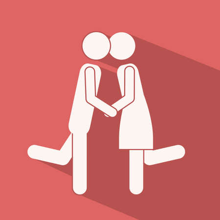 Love design over pink background,vector illustrationのイラスト素材