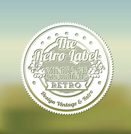 Label design over blur background,vector illustrationのイラスト素材